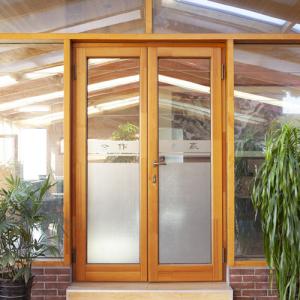 WOOD ALUMINUM HINGE DOOR